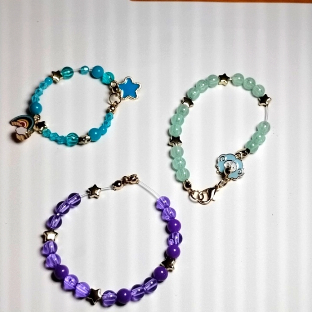 Kids Custom Made Beaded Bracelets